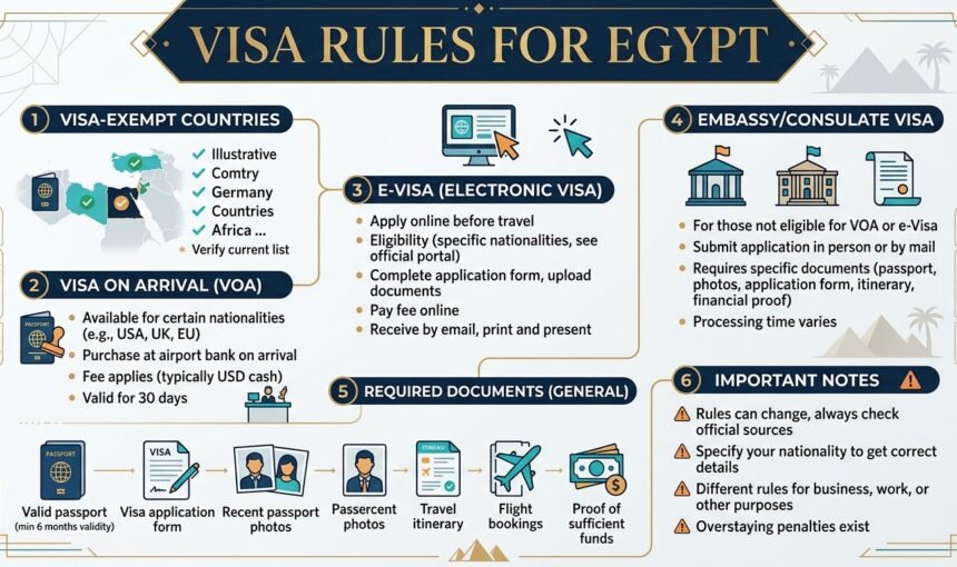 Visa Rules for Egypt