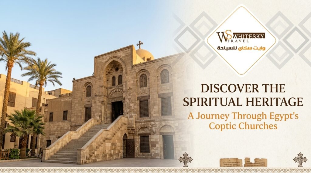 White Sky Egyptian Churches Historic Coptic Church in Egypt showcasing the country’s spiritual and religious heritage
