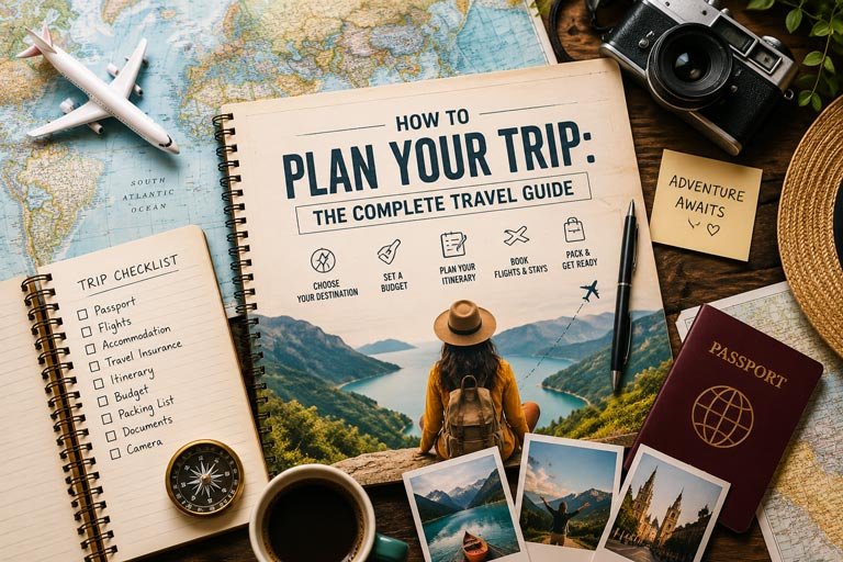 Travel planning guide for choosing destinations, flights, hotels and itineraries